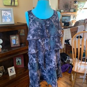 Sleeveless ruffled dress/blouse. MUD brand-L.